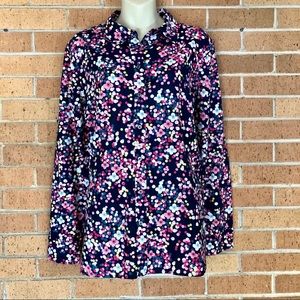 Talbots long sleeve Blouse size XL floral